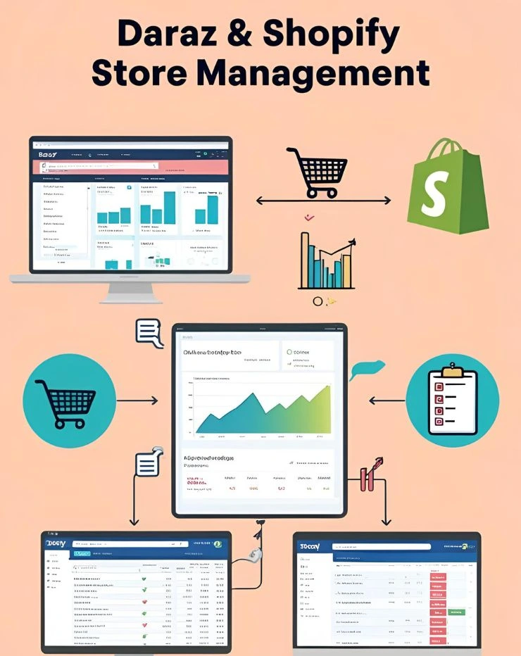 Ecommerce Expert – Shopify & Daraz Website Optimization & Digital Marketing for Small Businesses by Majid ul Islam Ecommerce website optimization and digital marketing for small businesses on Shopify and Daraz – Ecommerce expert services by Majid ul Islam